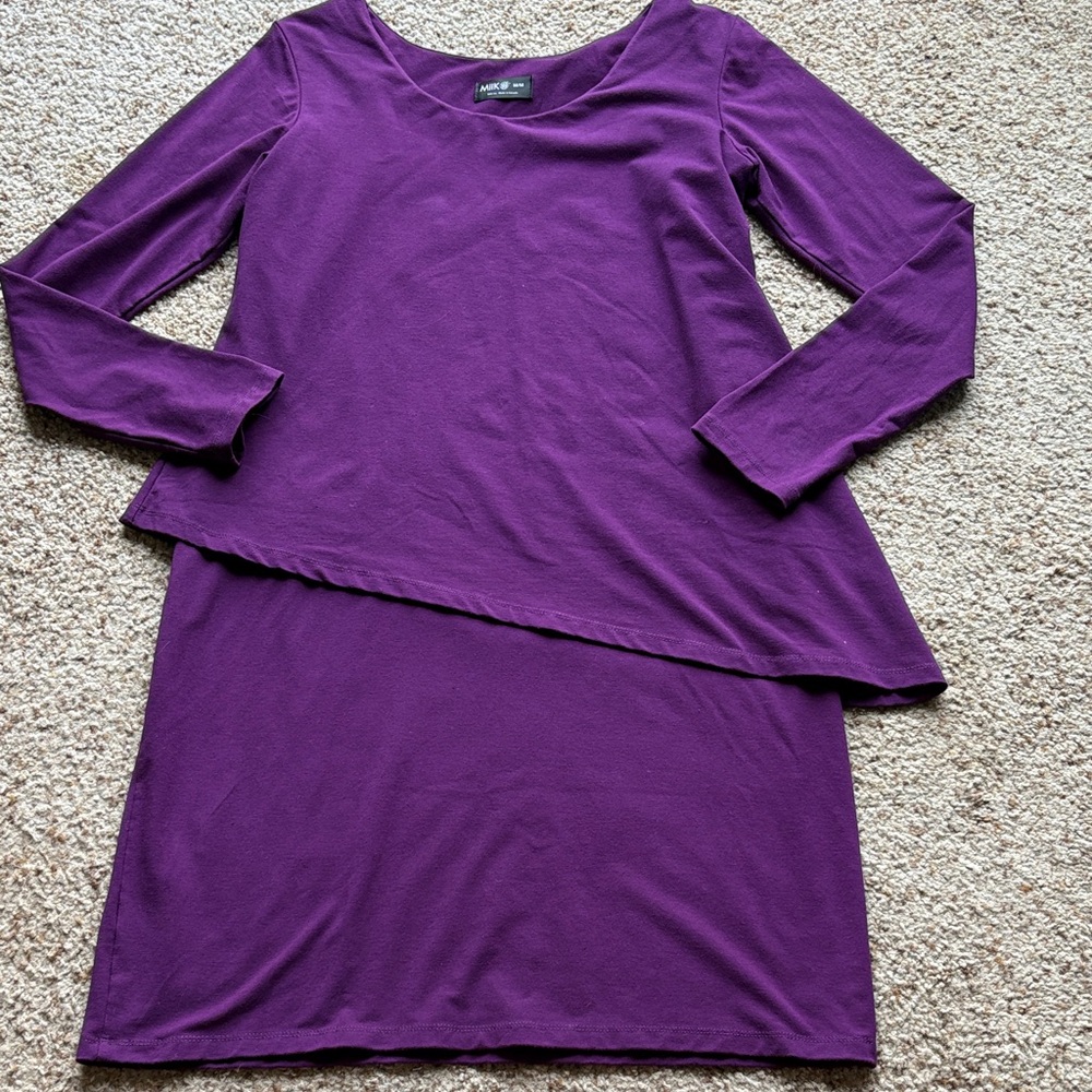MIIK Purple Long Sleeve Dress size M